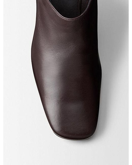 Calvin Klein White Anna Leather Ankle Boot