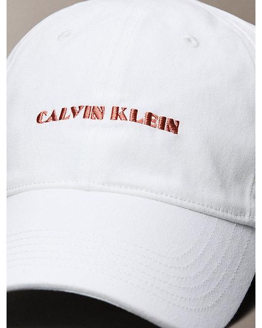Calvin Klein Metallic Embroidered Graphic Logo Cap for men