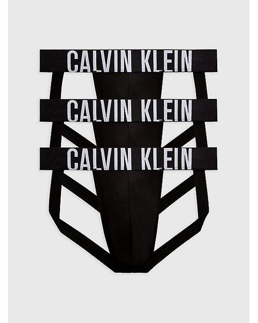 Pack de 3 suspensorios - Intense Power Calvin Klein de hombre de color Black