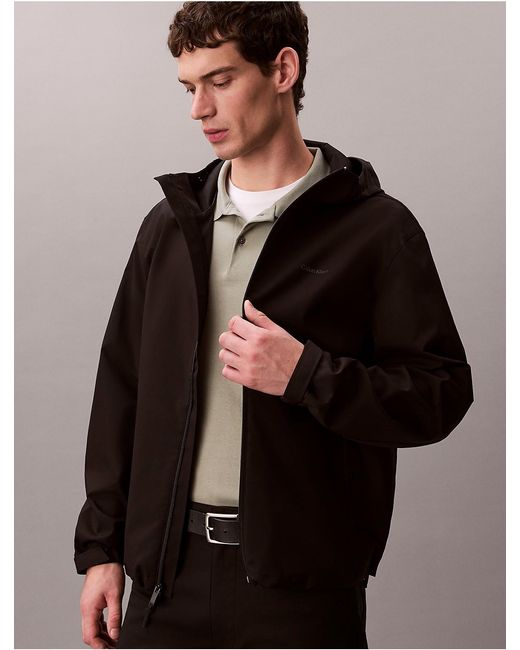 Calvin Klein Gray Tech Windbreaker Jacket for men