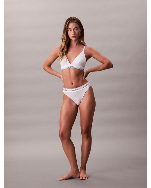 Calvin Klein Brown Unlined Triangle Bralette