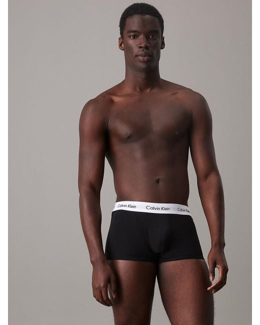 Calvin klein low rise trunks white hot sale