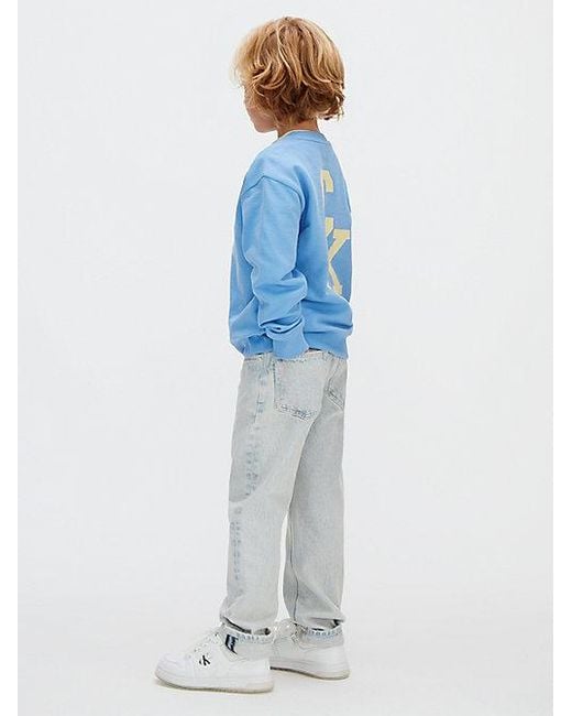 Calvin Klein Blue Jeans Mid Rise Straight Jeans for men