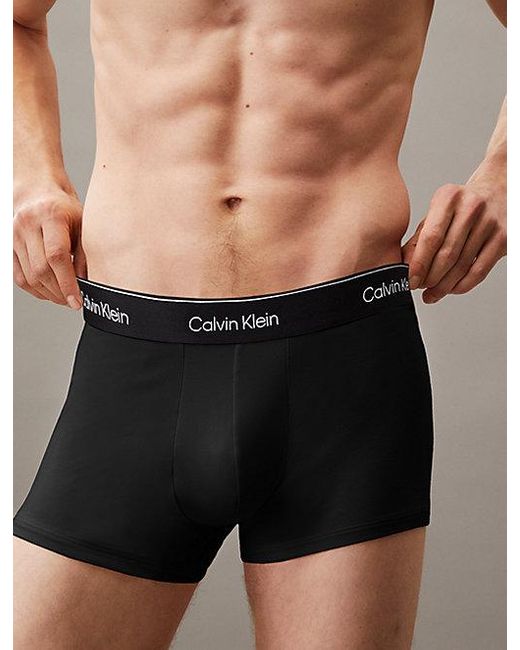 Calvin Klein 3-Pack Trunks in het Black voor heren