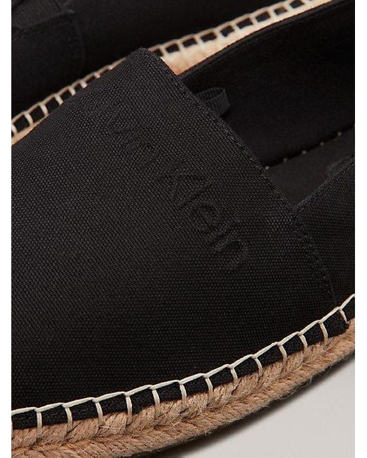 Calvin Klein Espadrilles Aus Canvas in Gray für Herren