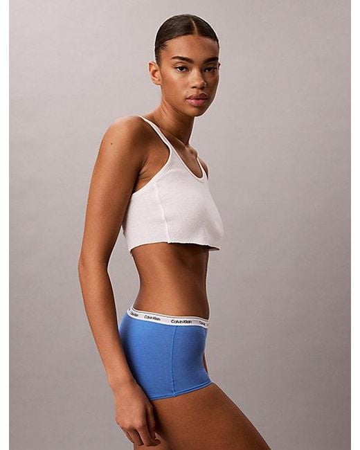 Calvin Klein Blue Boy Shorts Icon Logo