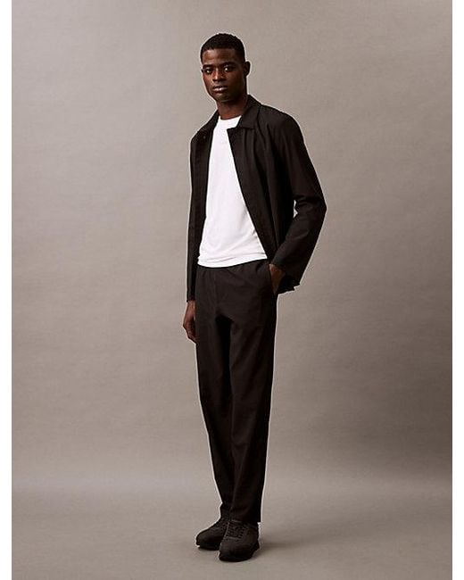 Calvin Klein Black Sport Anti Wrinkle Travel Gym Trousers for men