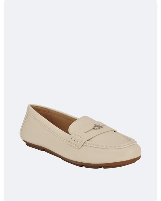 Calvin Klein White Lassa Loafer