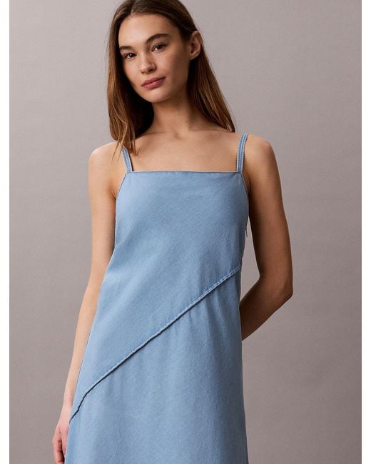 Calvin Klein Blue Soft Denim Cami Dress