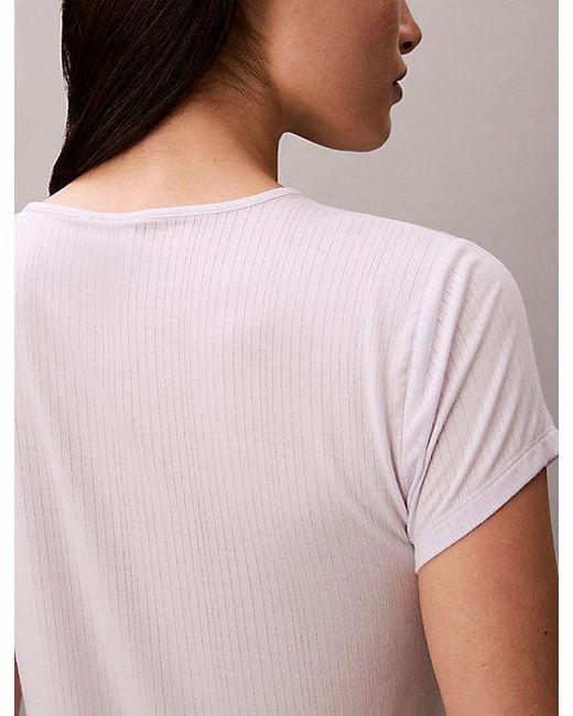 Calvin Klein Pink Soft Modal Pyjama Top