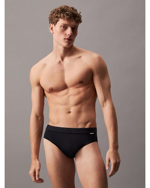 Calvin Klein Blue 2 Pack Swim Briefs Gift Set for men