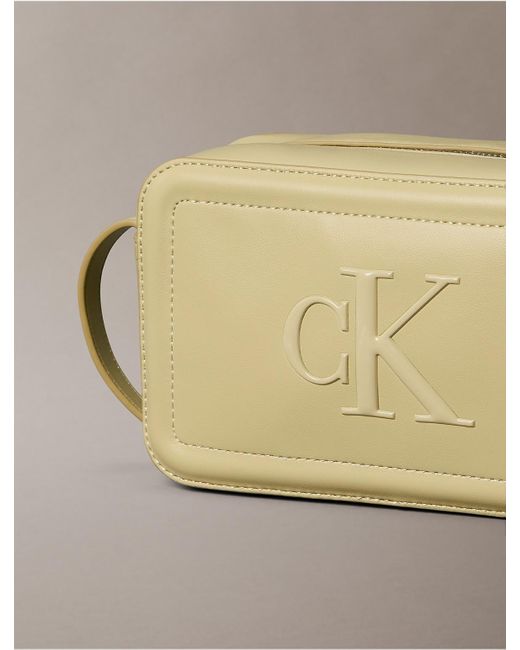 Calvin Klein Multicolor Embossed Monogram Logo Camera Bag