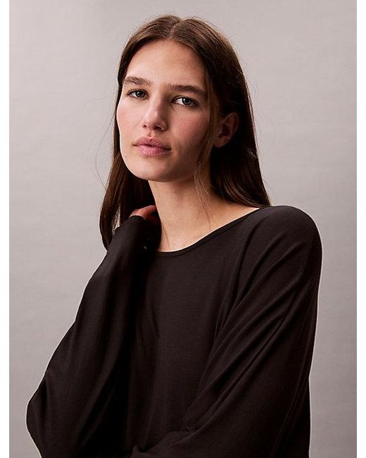 Calvin Klein Pyjamatop in het Black