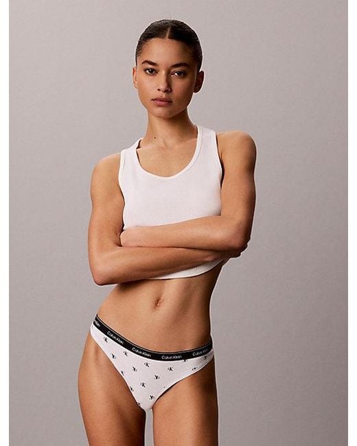 Calvin Klein Metallic 7 Pack Thongs Icon Logo