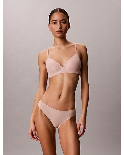 Calvin Klein Brown Lightly Lined Wirefree Bra Perfectly Fit Ultralight