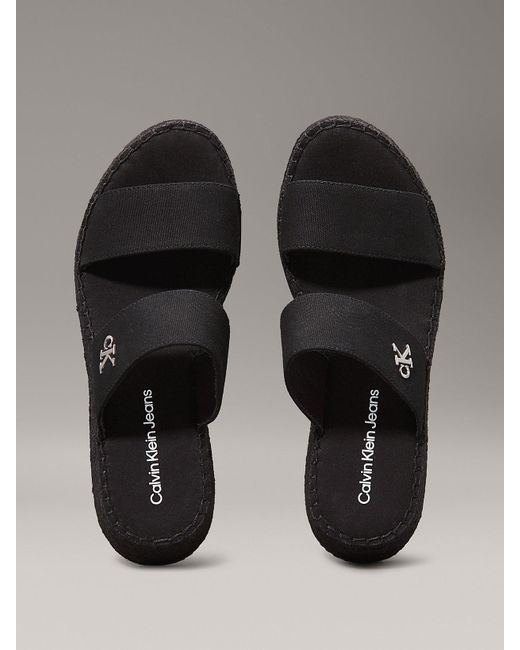 Espadrillas Con Plateau di Calvin Klein in Gray