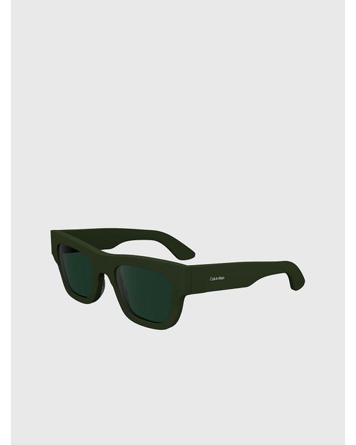 Calvin Klein Green Modified Rectangle Sunglasses Ck24510S for men