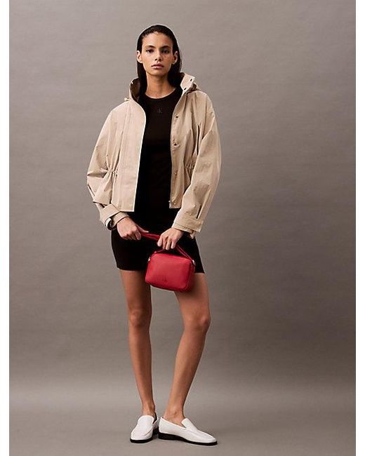 Calvin Klein Black T-Shirt-Kleid Aus Weicher Stretch-Baumwolle