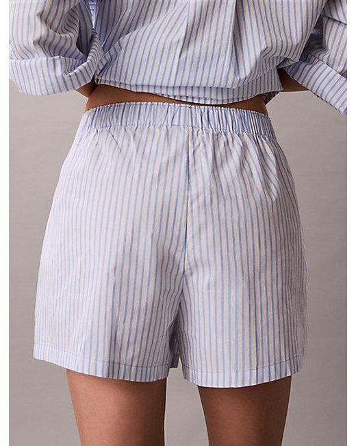 Calvin Klein Pyjamashort in het Purple