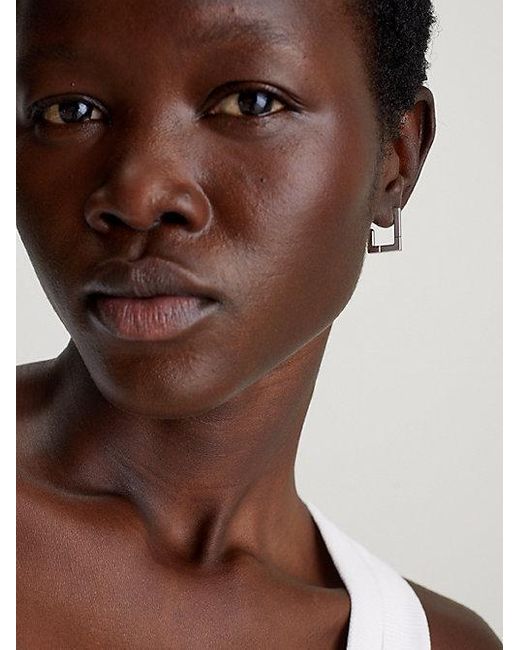 Calvin Klein Oorbellen - Soft Squares in het White