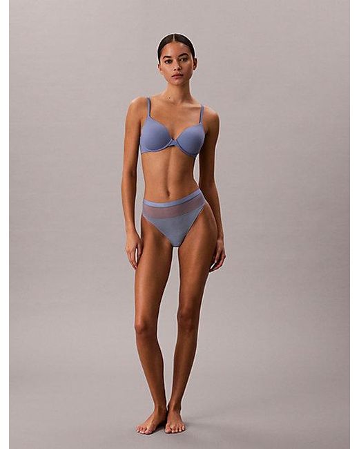 Calvin Klein Multicolor Thong Sheer Modal Mesh