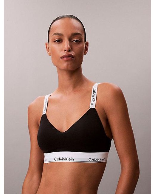 Calvin Klein Brown Leicht Gepolsterter Bralette