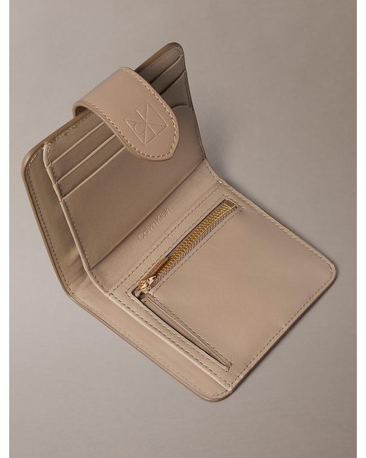 Calvin Klein Multicolor Square Nappa Leather Rfid Wallet
