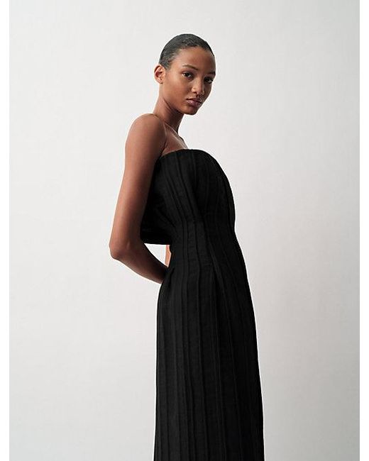 Calvin Klein Beatrix Strapless Jurk in het Black
