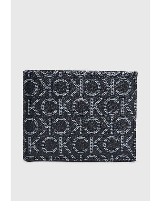 Calvin Klein Schmales RFID-Portemonnaie mit Logo in Gray für Herren