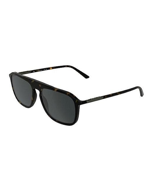 Calvin Klein Black Modified Rectangle Sunglasses for men