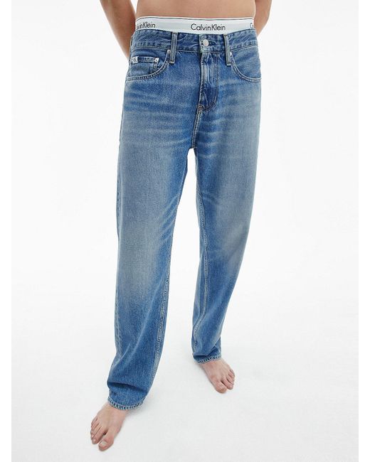 Calvin Klein Straight Jeans in Blue für Herren