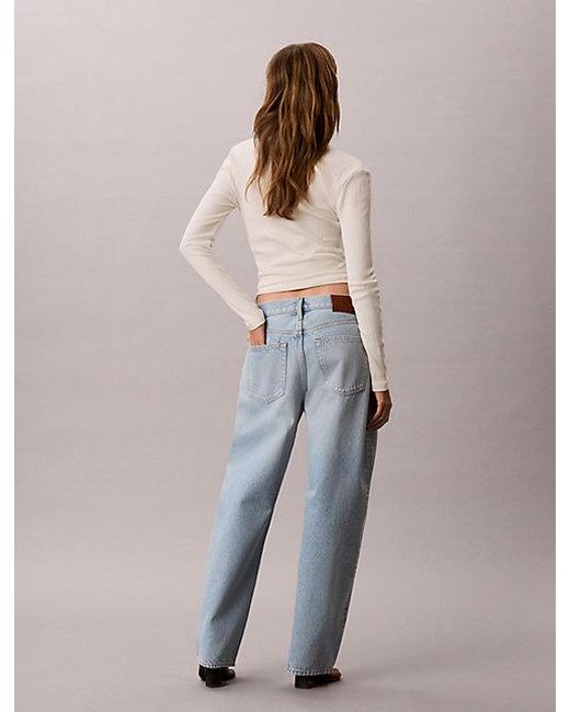 Calvin Klein Blue Jeans Relaxed Barrel Jeans