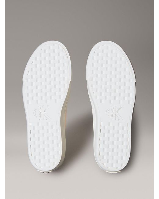 Calvin Klein Multicolor Moiré Comfort Platform Trainers