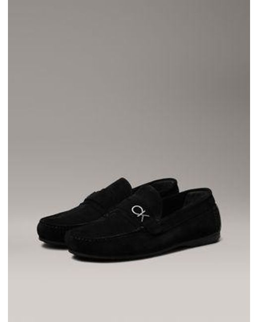 Calvin Klein Loafers aus Leder in Gray für Herren