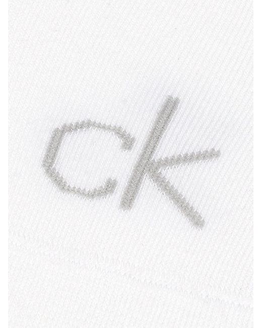 Calvin Klein Blue 4 Pack Soft Combed Cotton Invisible Socks