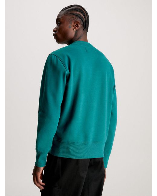 Calvin Klein Monogram Sweatshirt in Blue for Men