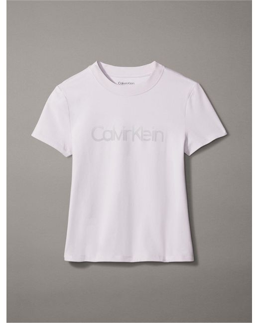 Calvin Klein Multicolor Gradient Logo Slim Fit Crewneck T-shirt