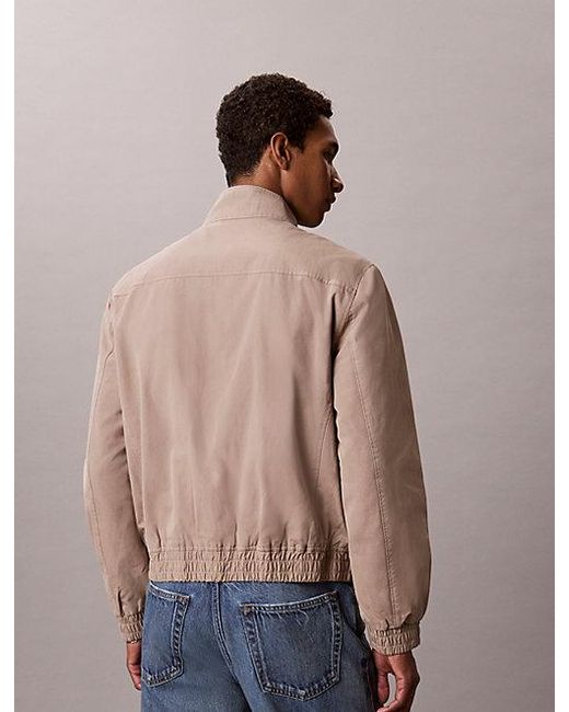 Calvin Klein Blue Jeans Lightly Padded Cotton Twill Jacket for men