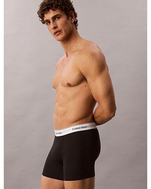 Calvin Klein 3-Pack Boxer Briefs in het White voor heren