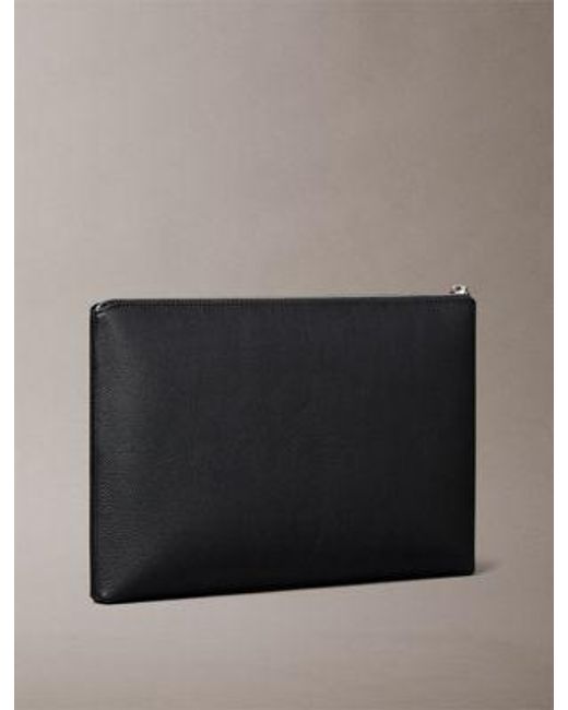 Cartera para documentos folio Calvin Klein de hombre de color Gray