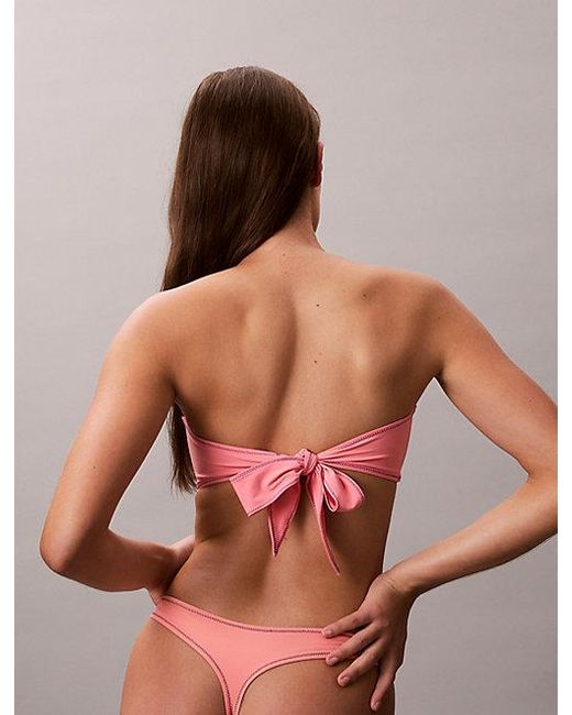 Calvin Klein Multicolor Bandeau Bikini Top Ck Monogram