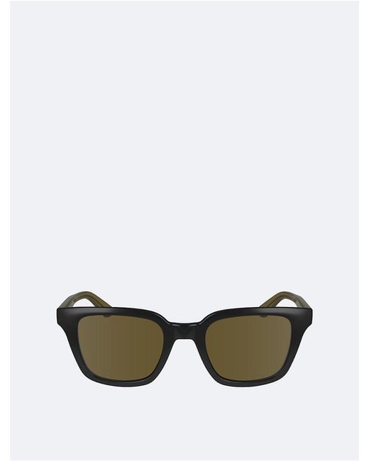 Calvin Klein Green Classic Rectangle Sunglasses