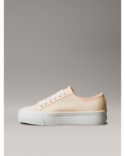 Calvin Klein Multicolor Moiré Comfort Platform Trainers