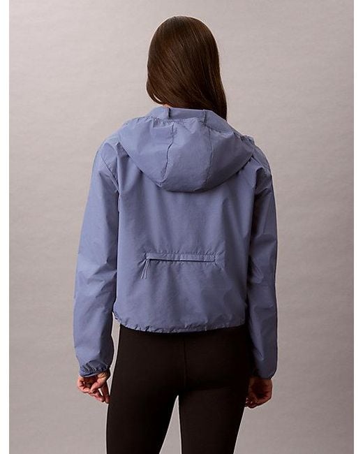 Calvin Klein Purple Sport Water Repellent Performance Windbreaker
