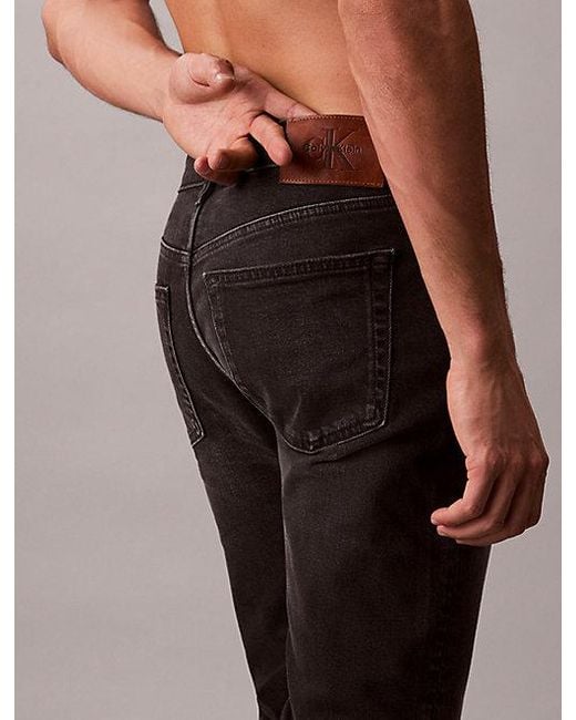 Calvin Klein Slim Tapered Jeans in het Blue voor heren