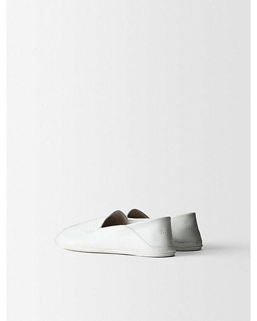 Calvin Klein White Vela Loafer
