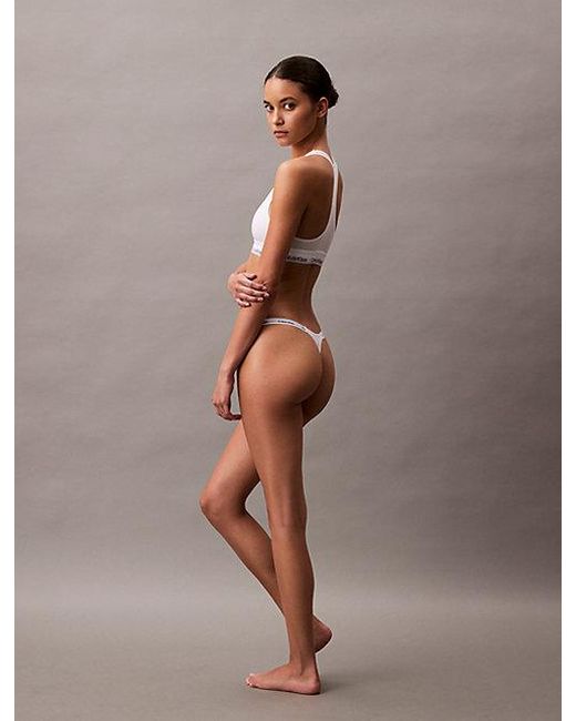Calvin Klein String in het White