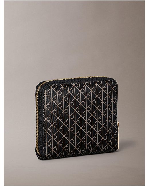 Calvin Klein Multicolor Rfid Square Zip-Around Logo Wallet