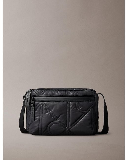 Calvin Klein Gray Puffer Camera Bag for men