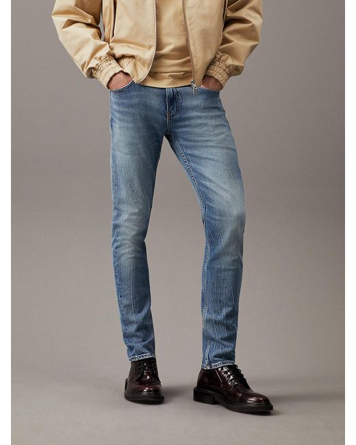 Calvin Klein Blue Slim Jeans for men